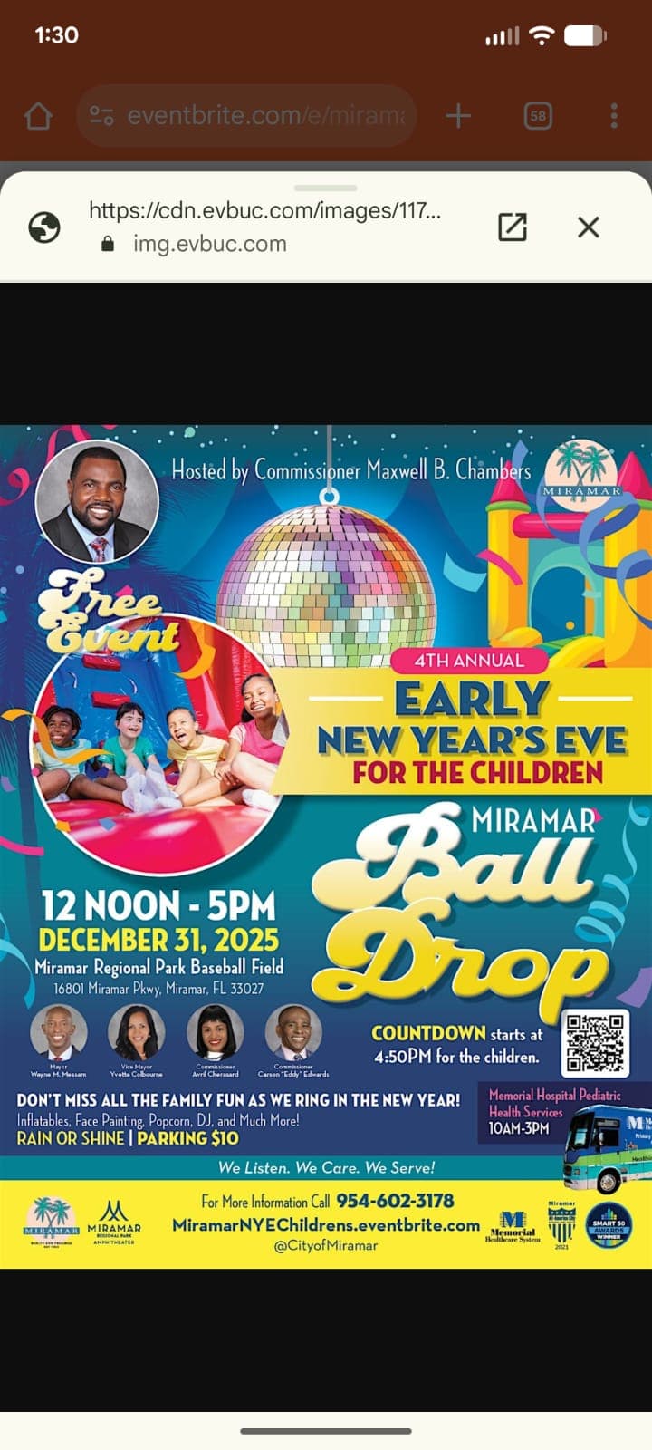 4th Annual Early New Year's Eve for the Children