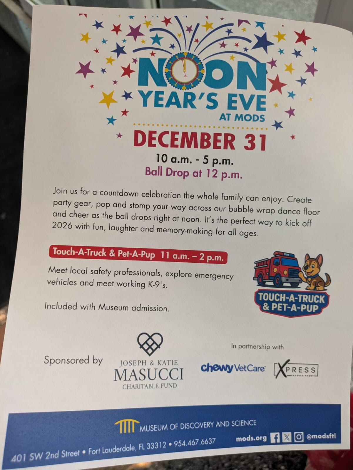 Noon Year's Eve at MODS