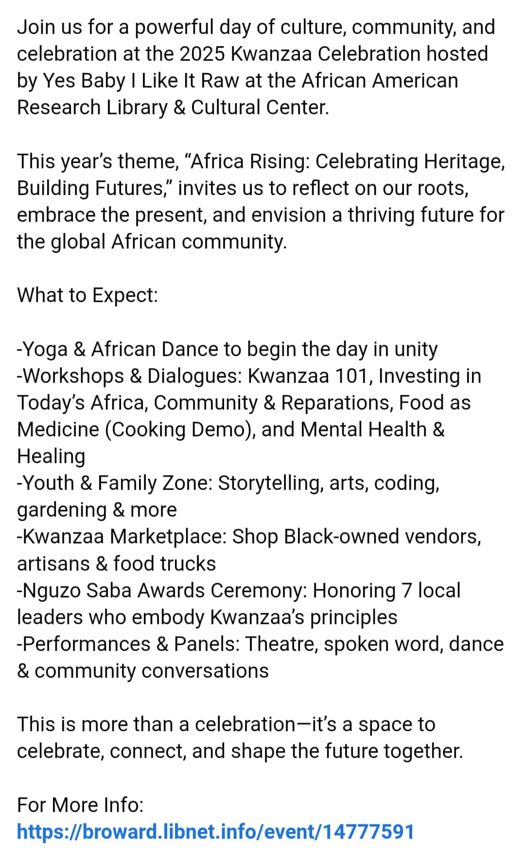 2025 Kwanzaa Celebration