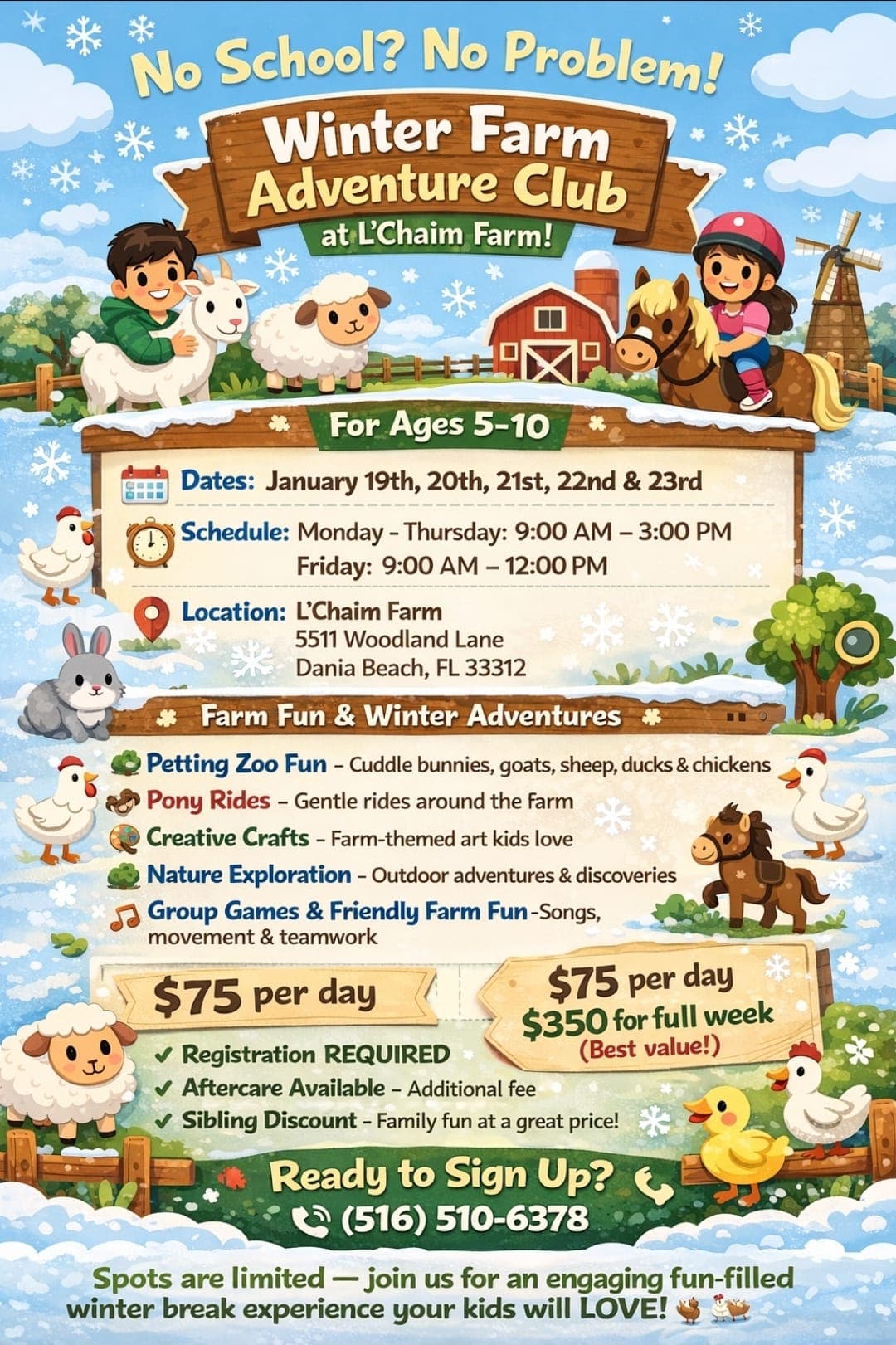 Winter Farm Adventure Club