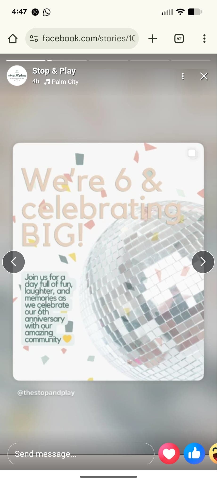 Stop & Play 6th Anniversary Celebration