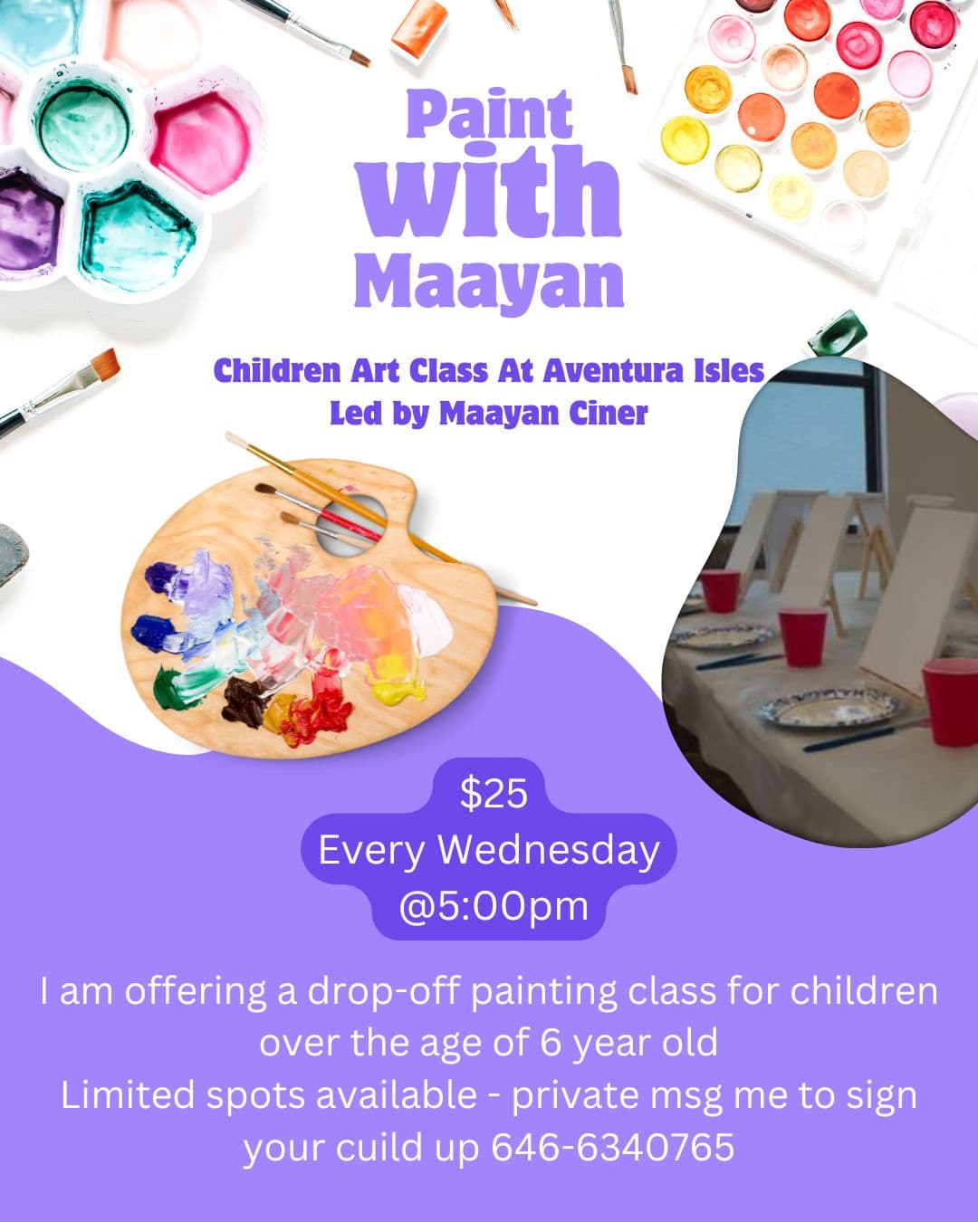 Paint with Maayan Children Art Class