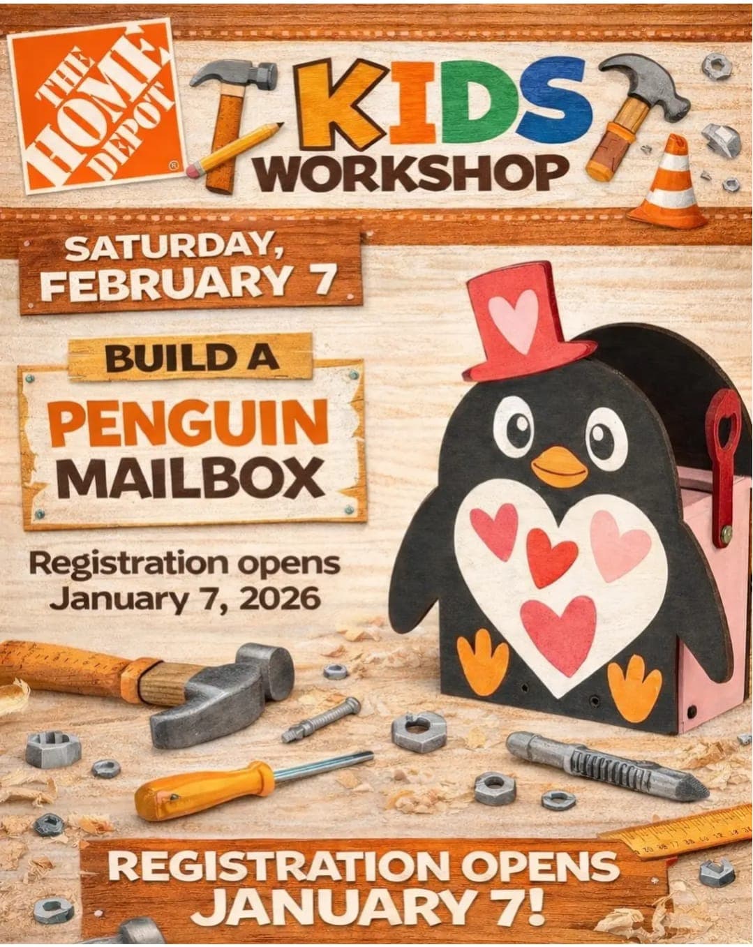 Kids Workshop: Build a Penguin Mailbox