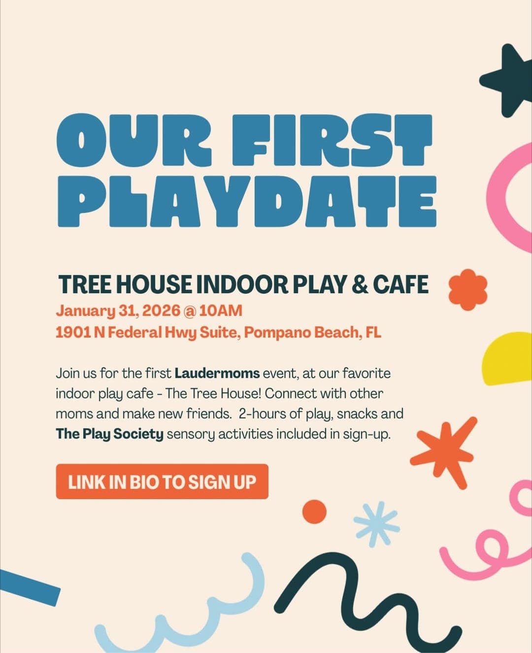 Our First Playdate - Laudermoms event