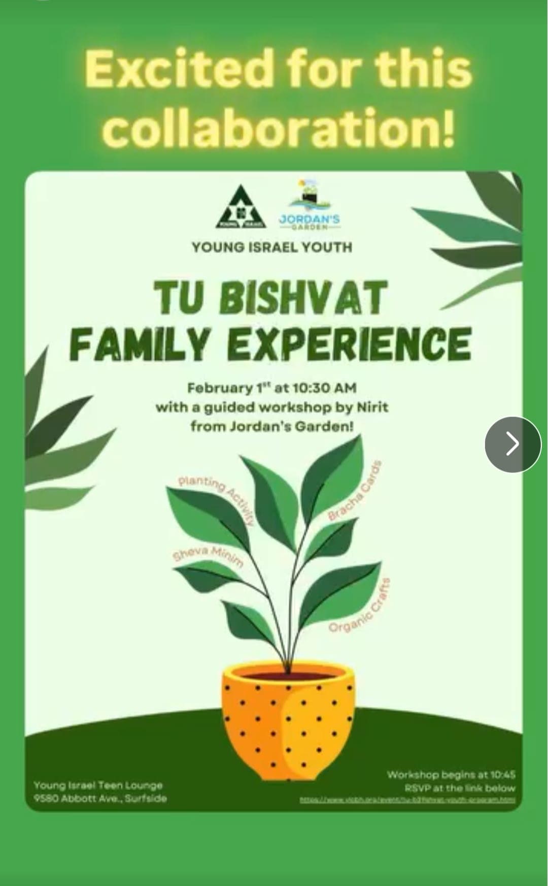 Tu Bishvat Family Experience