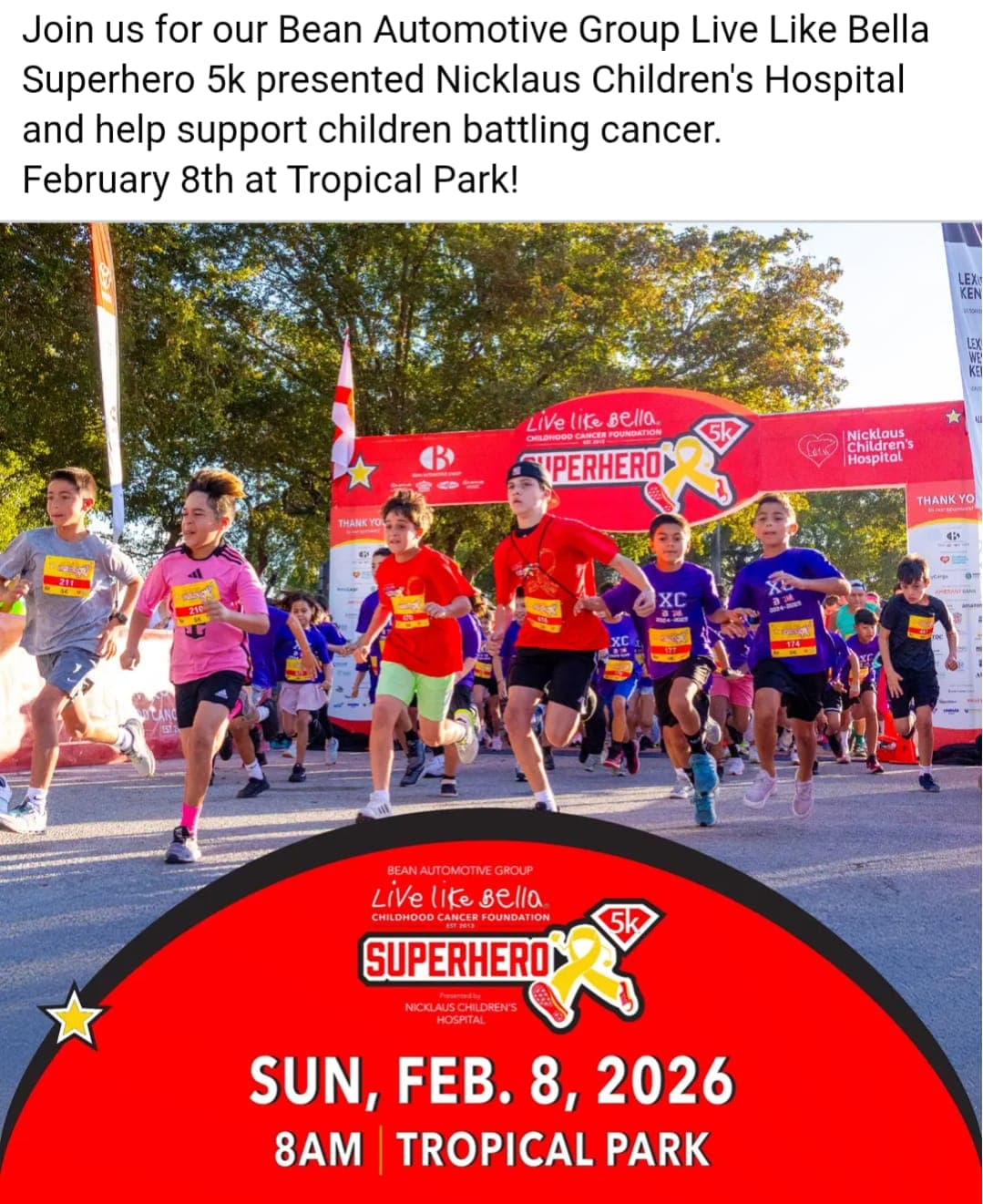 Live Like Bella Superhero 5k