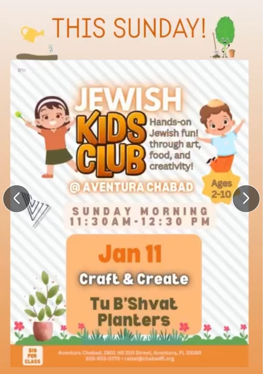 Jewish Kids Club - Craft & Create Tu B'Shvat Planters
