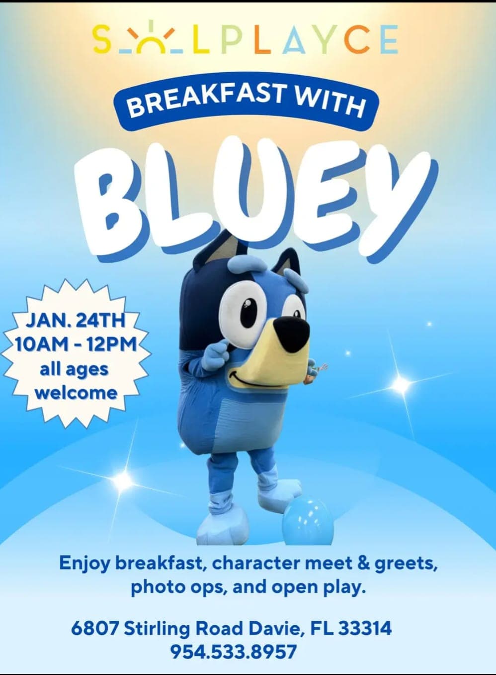 Breakfast with Bluey