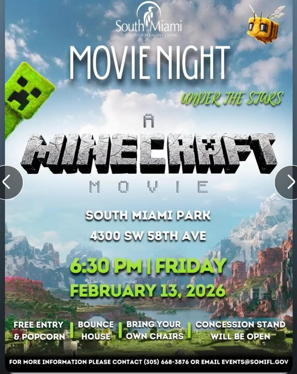 Movie Night Under the Stars: A Minecraft Movie