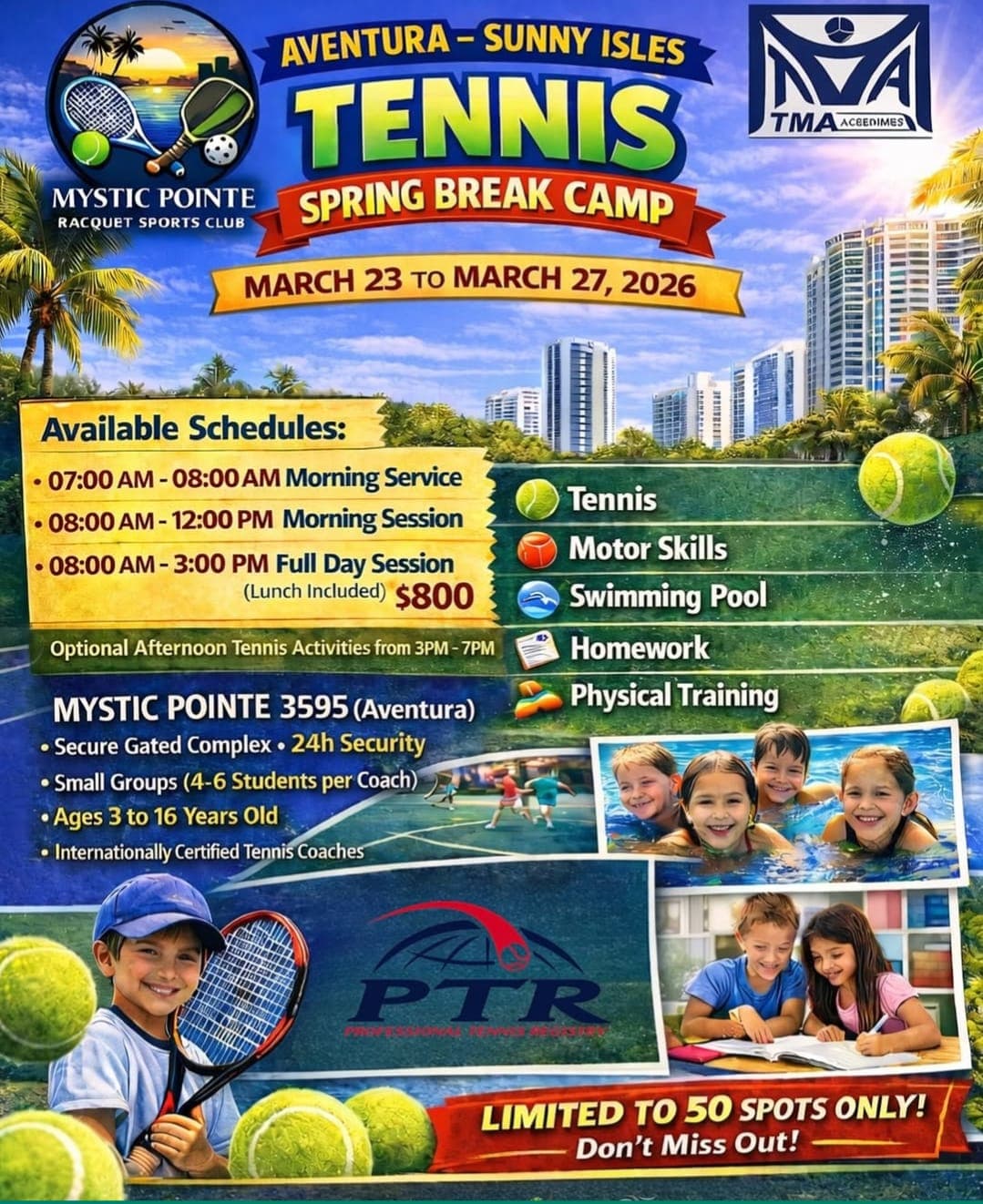 Tennis Spring Break Camp