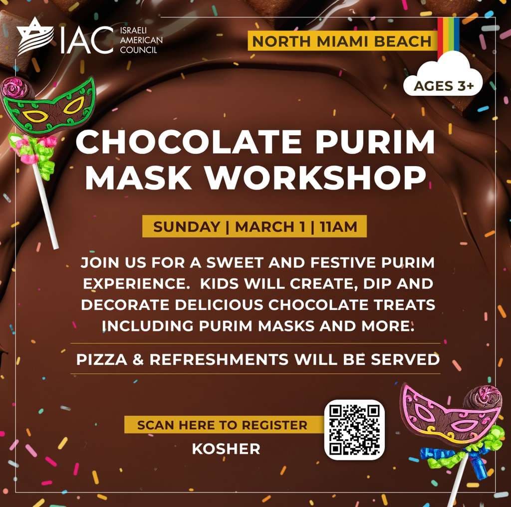 Chocolate Purim Mask Workshop