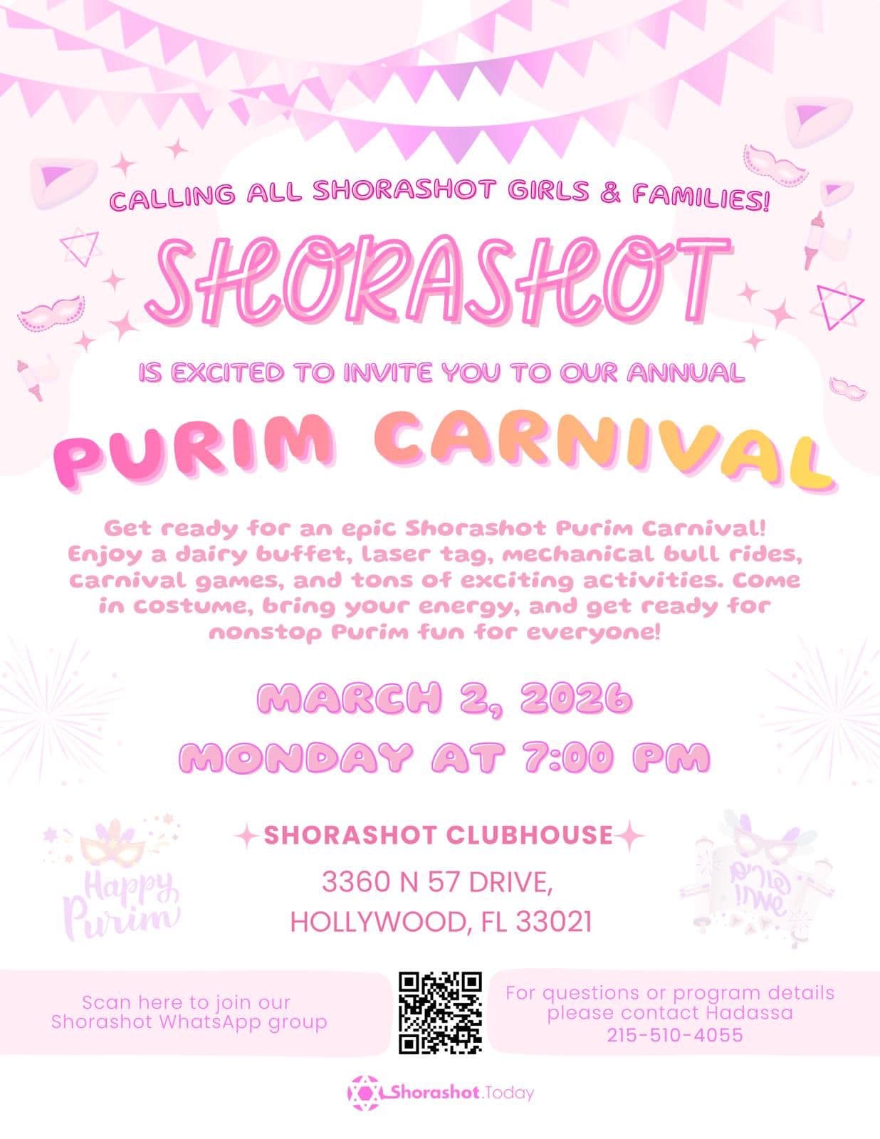 Shorashot Purim Carnival
