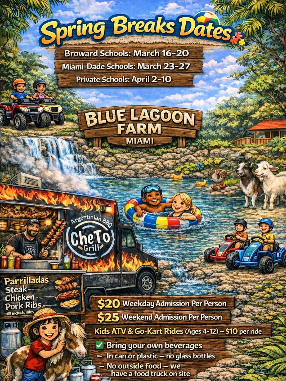Spring Break at Blue Lagoon Farm Miami