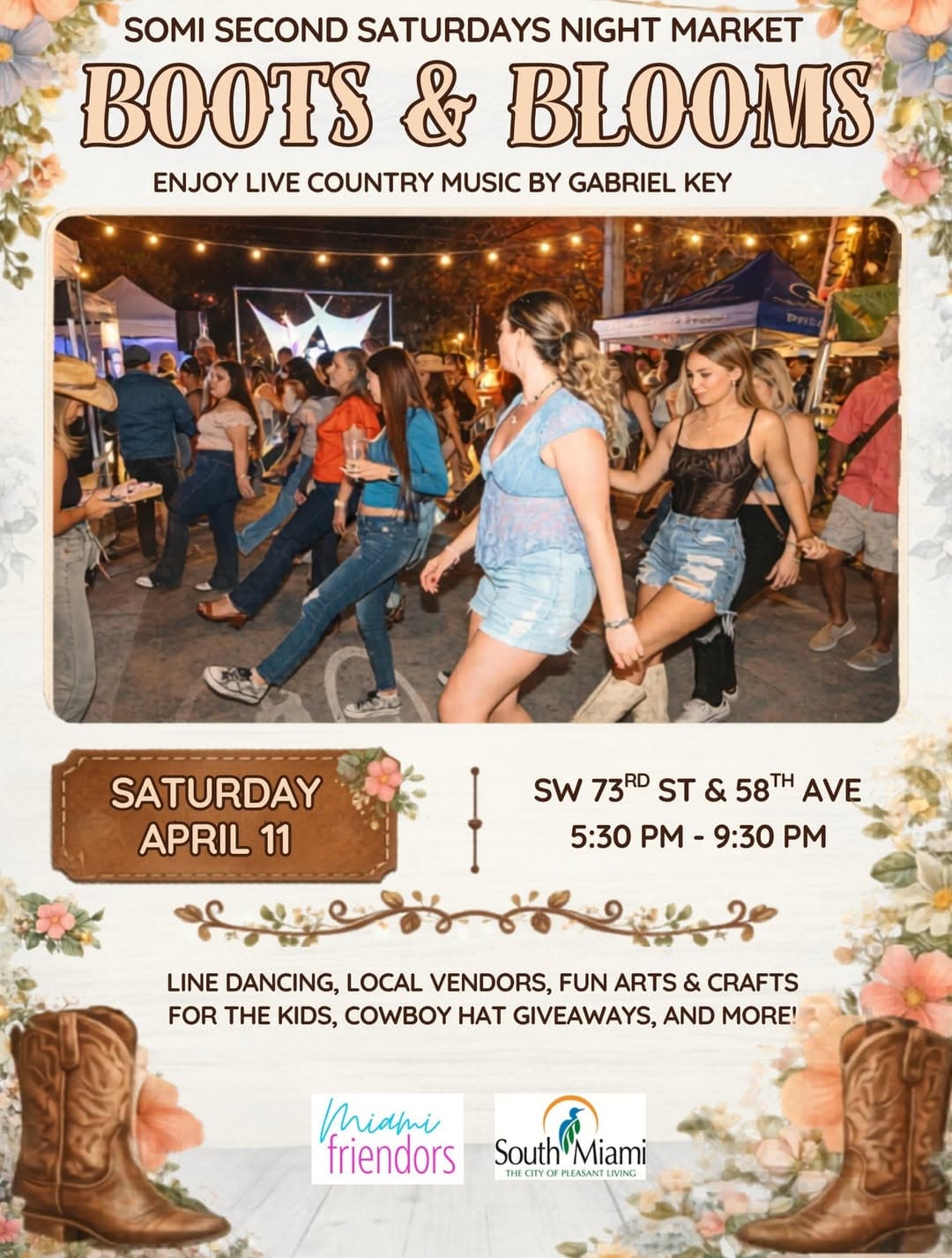 SoMi Second Saturdays Night Market: Boots & Blooms