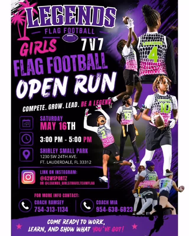 Girls Flag Football Open Run