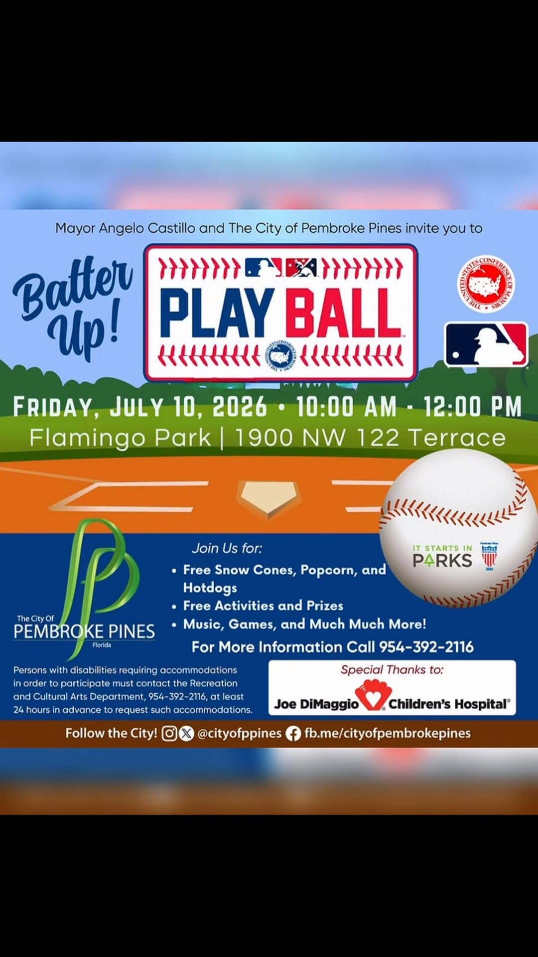 Mayor's Play Ball Summer Event
