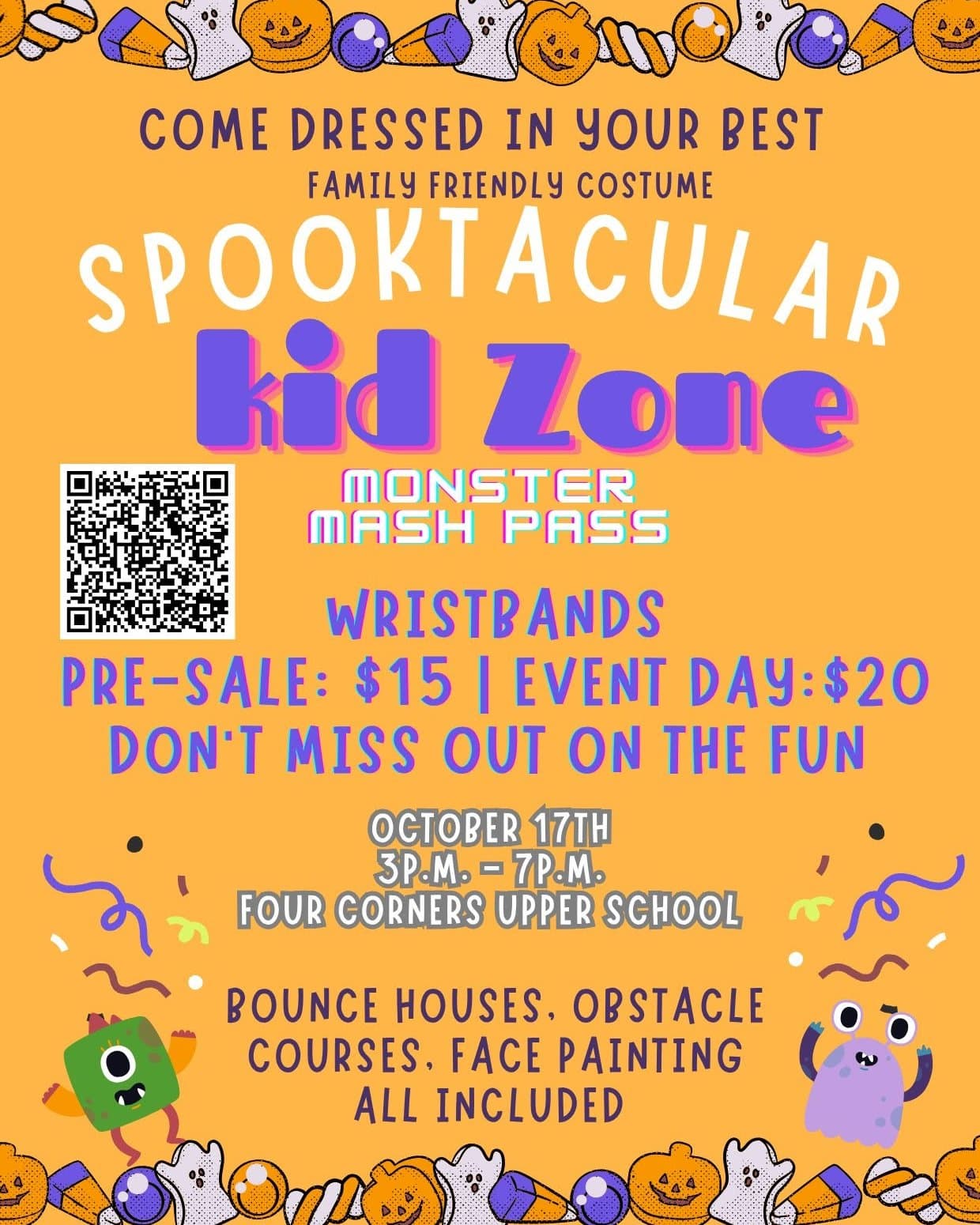 Spooktacular Kid Zone Fall Block Party