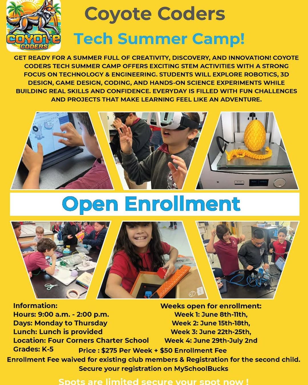 Coyote Coders Tech Summer Camp