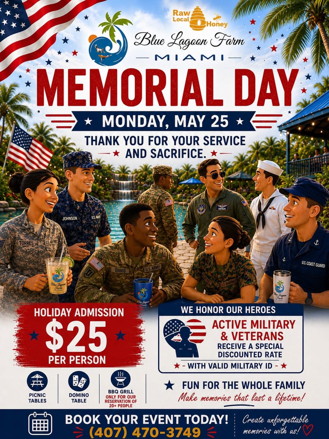 Memorial Day at Blue Lagoon Farm Miami