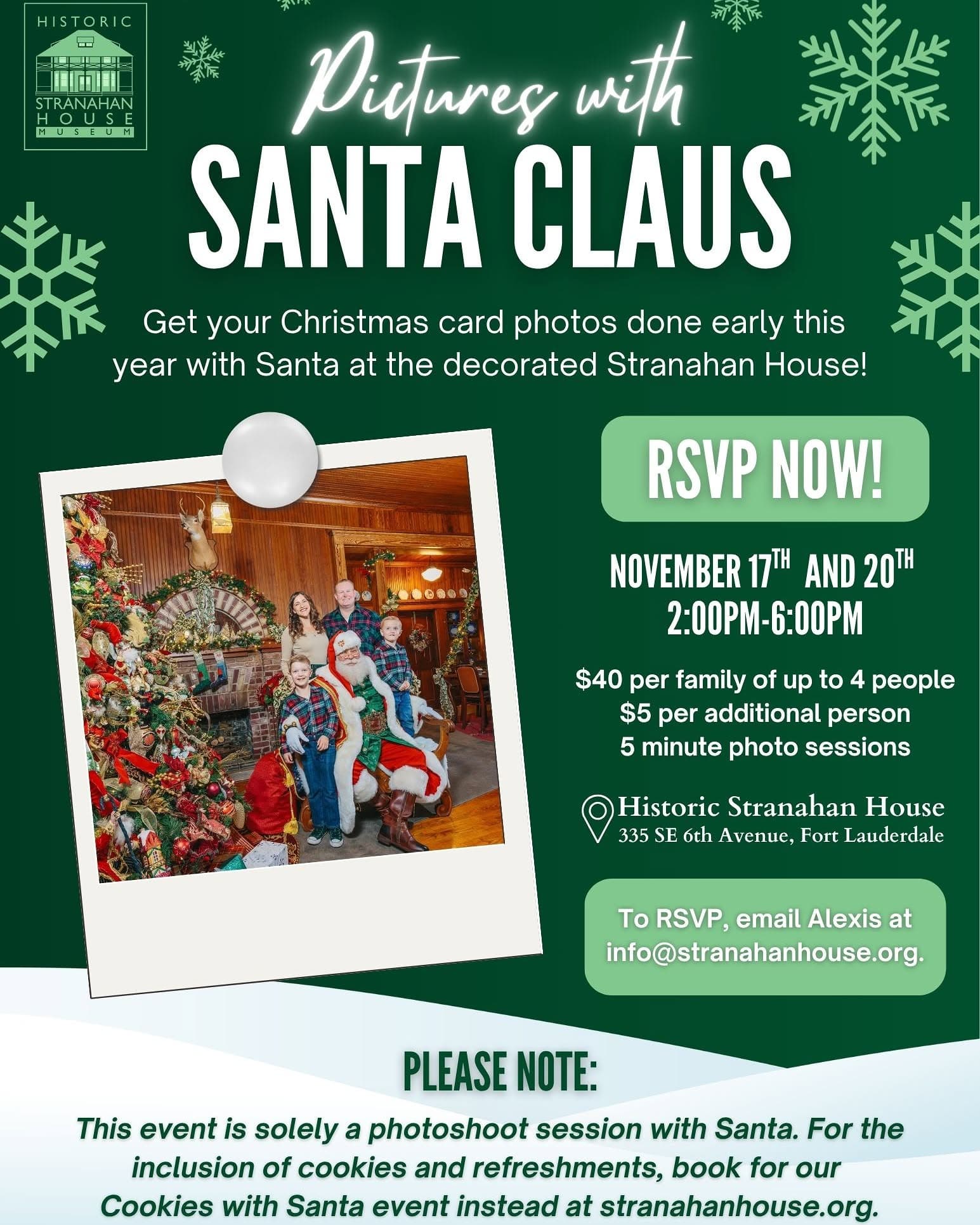 Pictures with Santa Claus