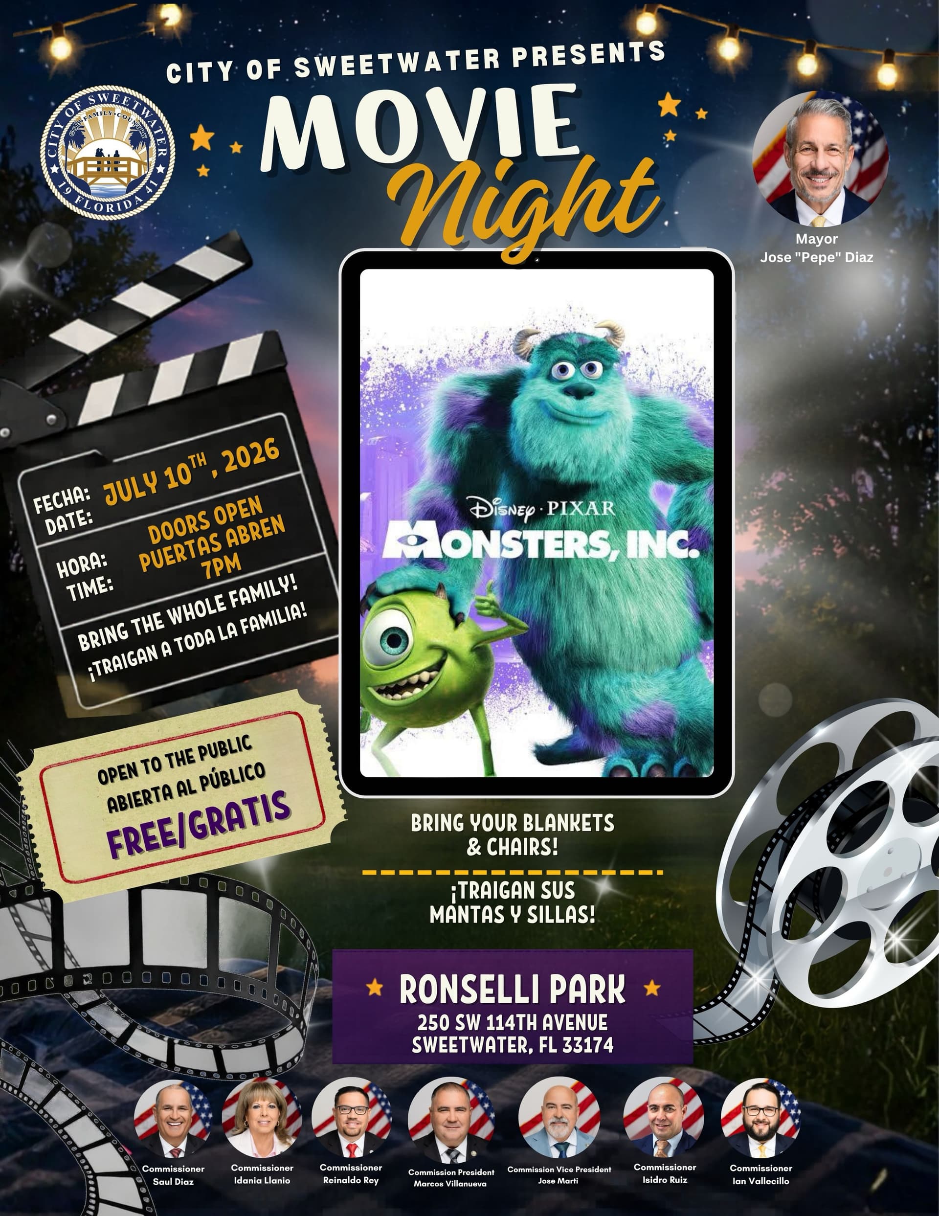 Movie Night Under the Stars - Monsters, Inc.