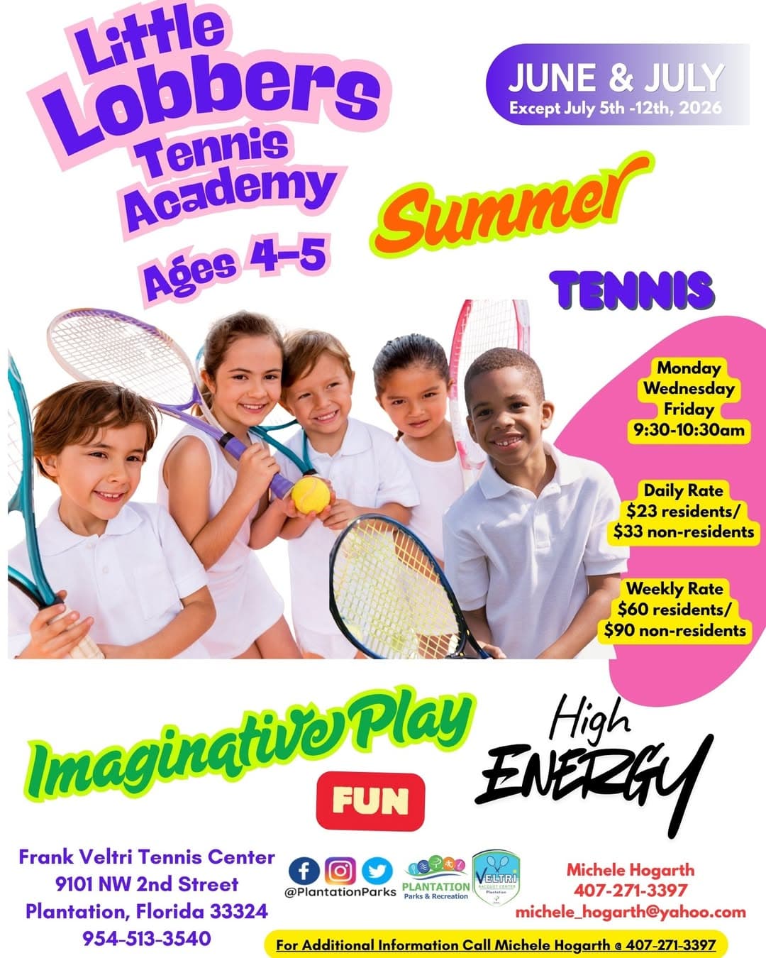Little Lobbers Tennis Academy Summer Camp