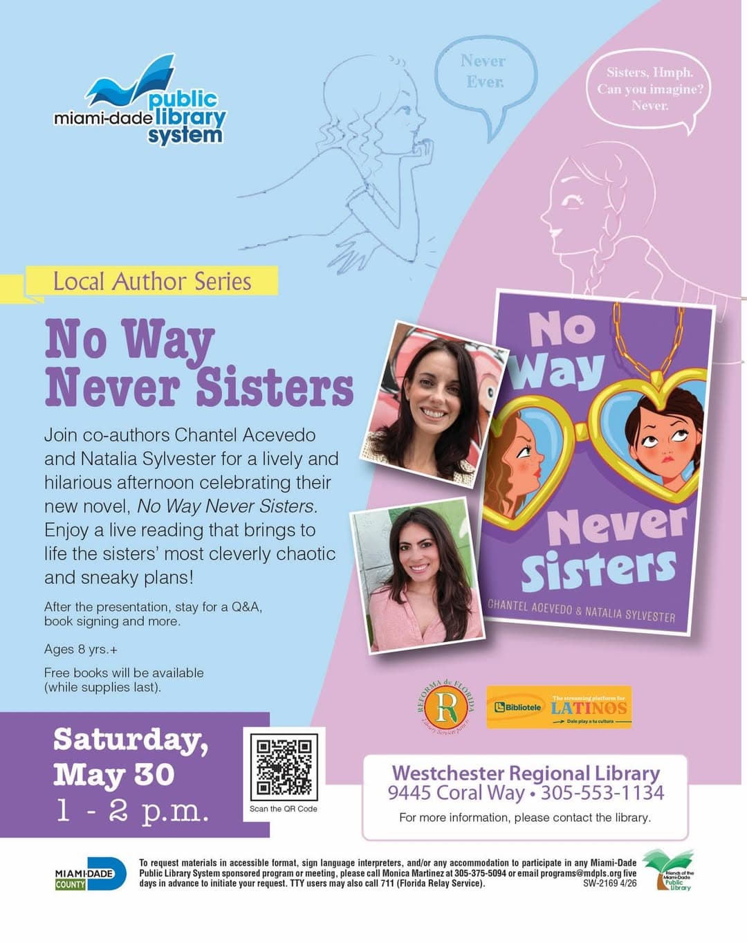 Local Author Series: No Way Never Sisters
