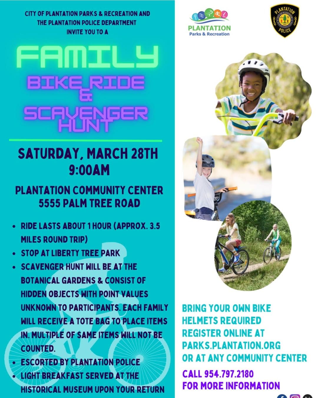 Family Bike Ride & Scavenger Hunt