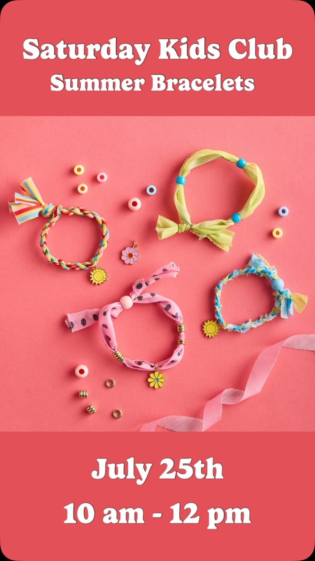 Saturday Kids Club Summer Bracelets