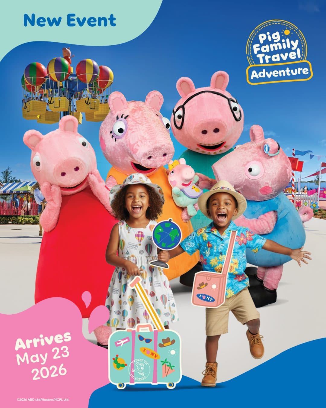 Pig Family Travel Adventure