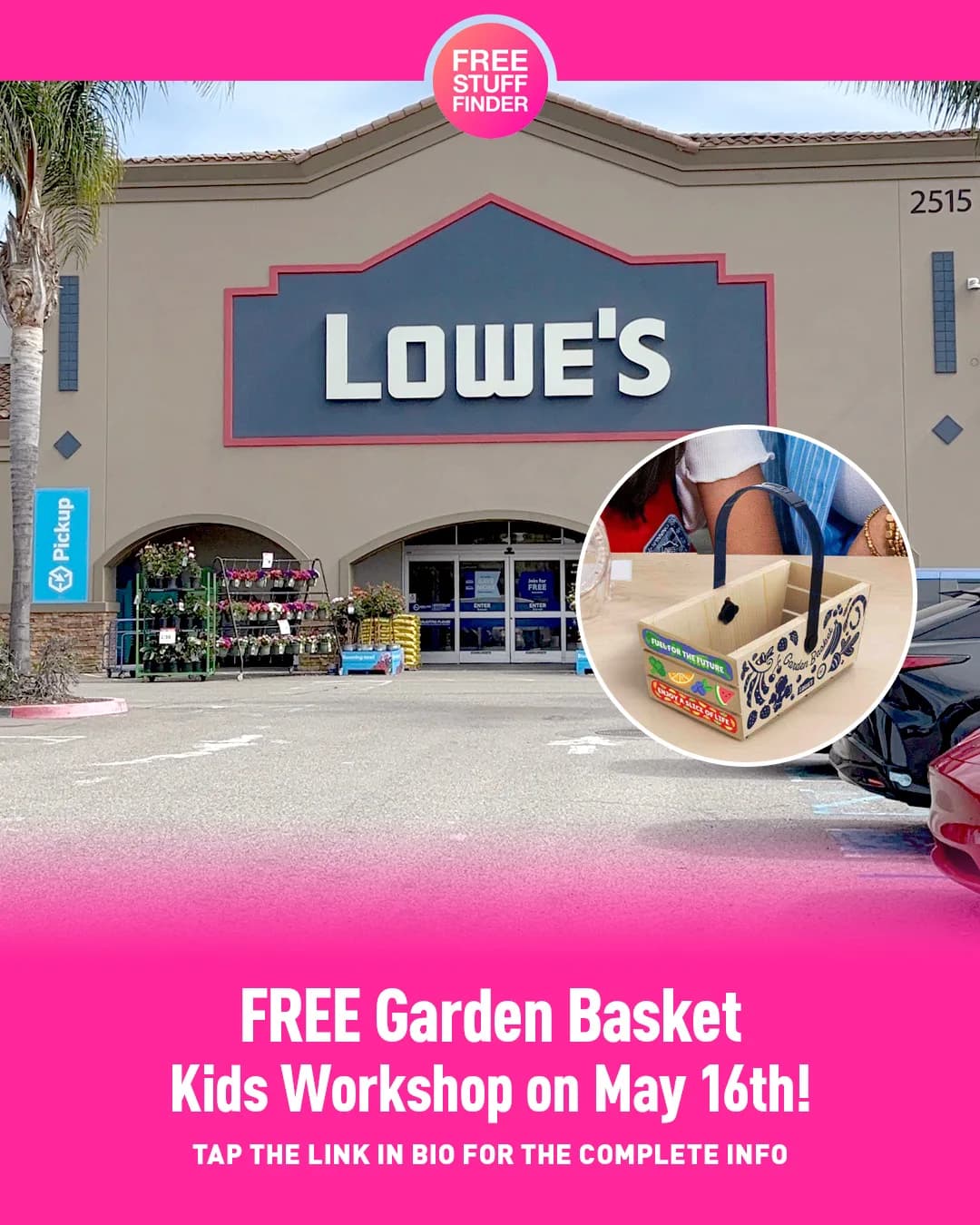 FREE Garden Basket Kids Workshop