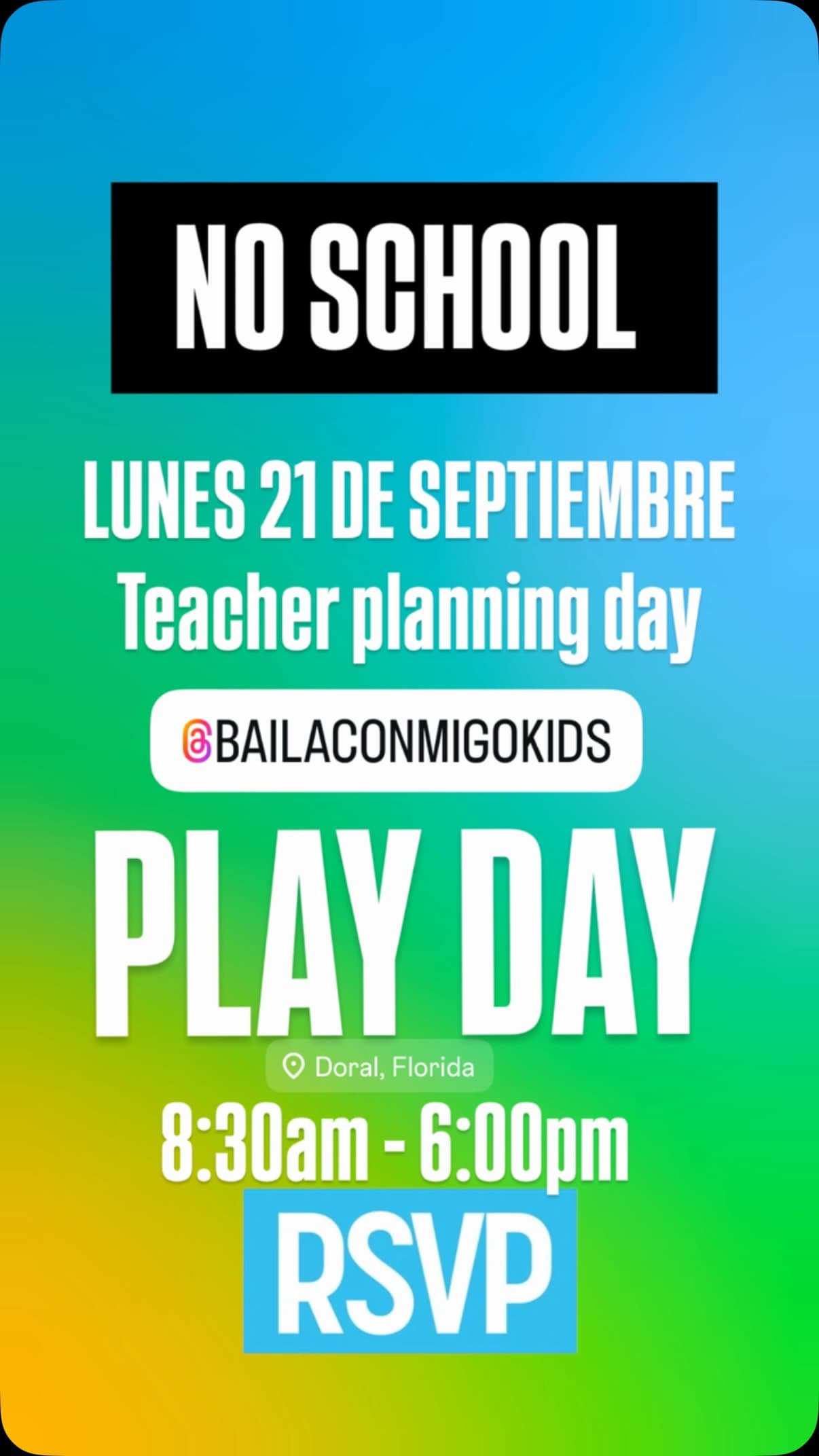 Teacher Planning Day Play Day