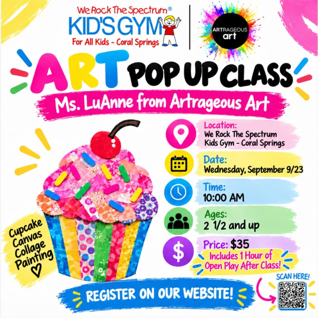 ARTrageous Art Pop-Up Class: Cupcake Canvas Collage
