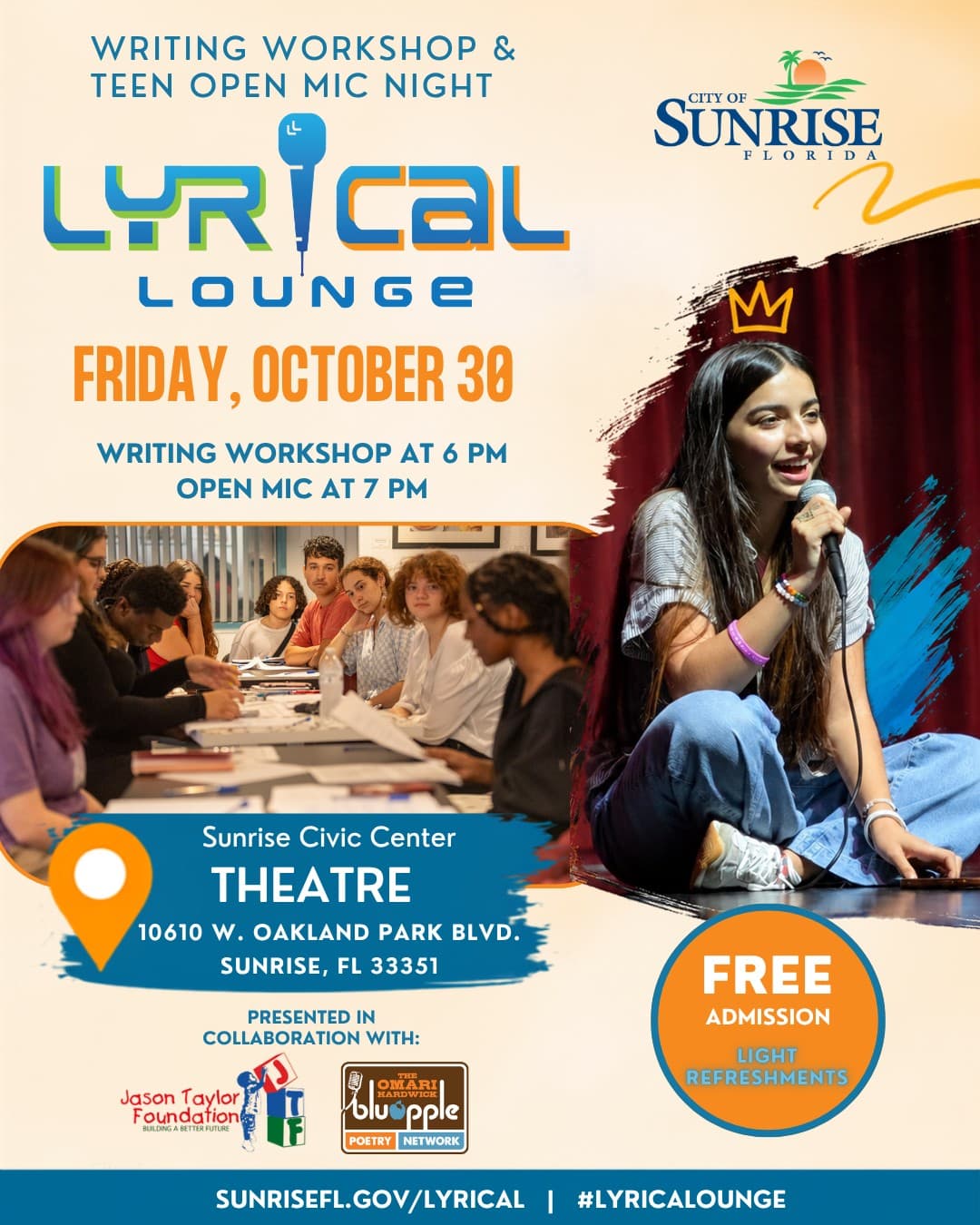 Lyrical Lounge Teen Open Mic Night