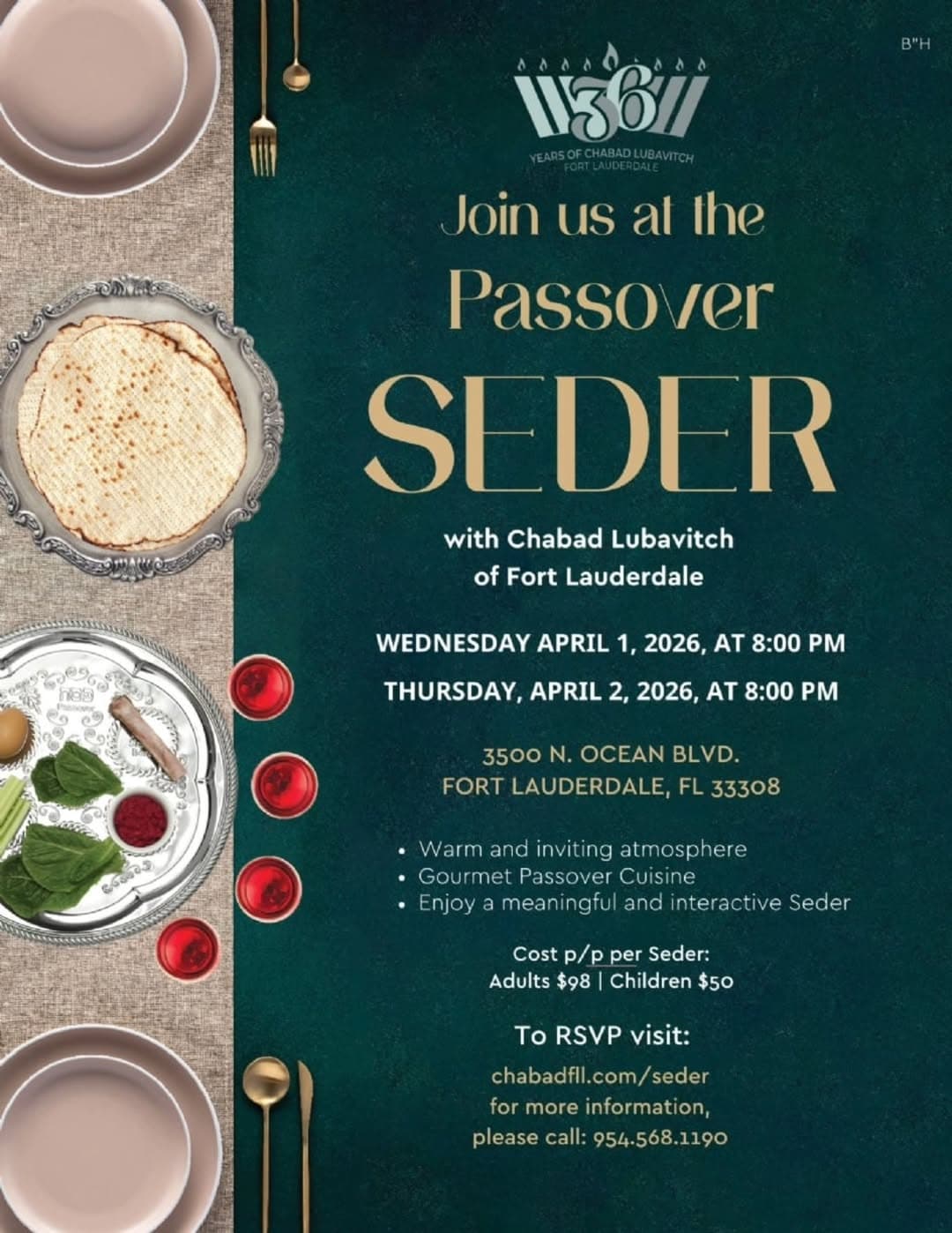 Community Passover Seder Dinners