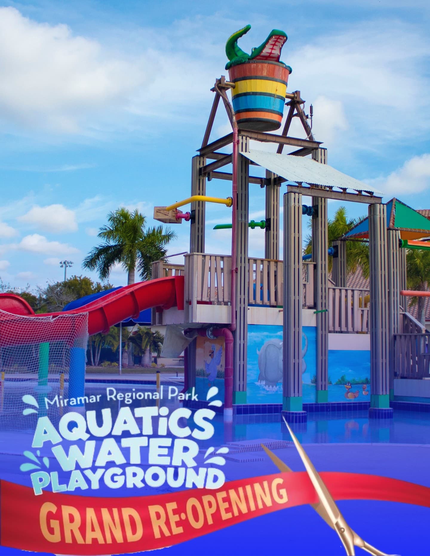 Miramar Regional Park Aquatics Water Playground Grand Re-Opening