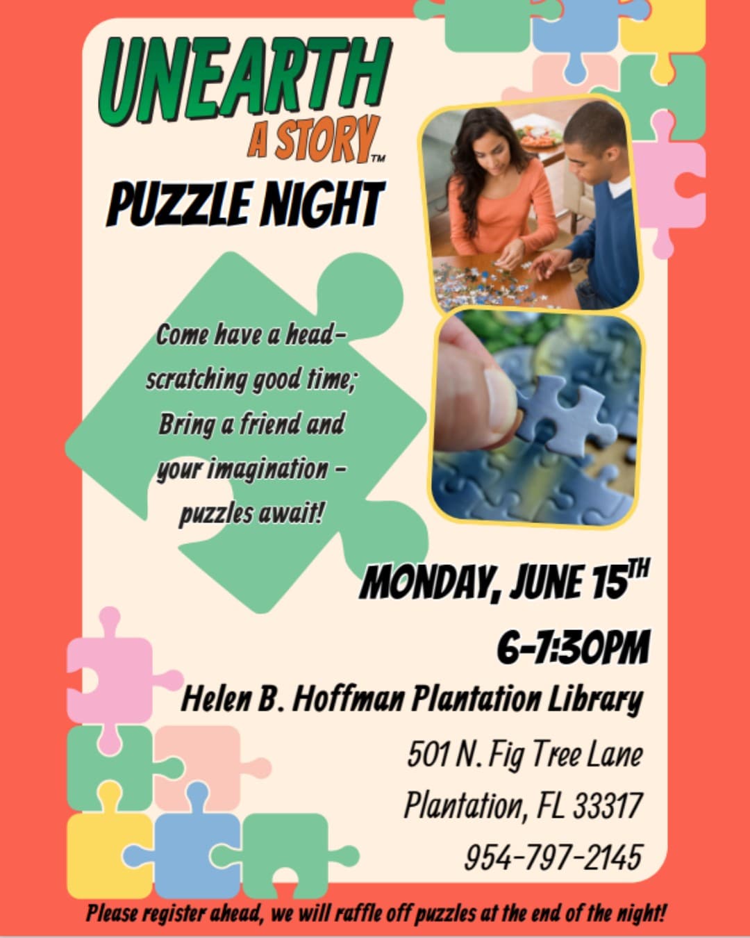 Unearth a Story Puzzle Night