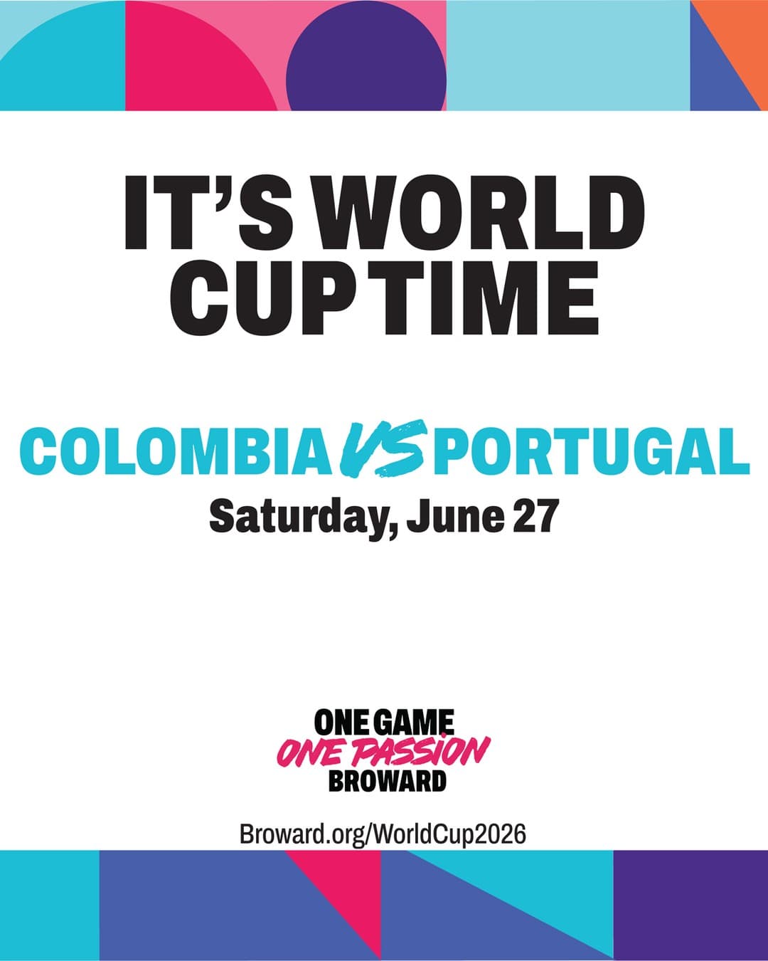 World Cup Watch Party: Colombia vs. Portugal