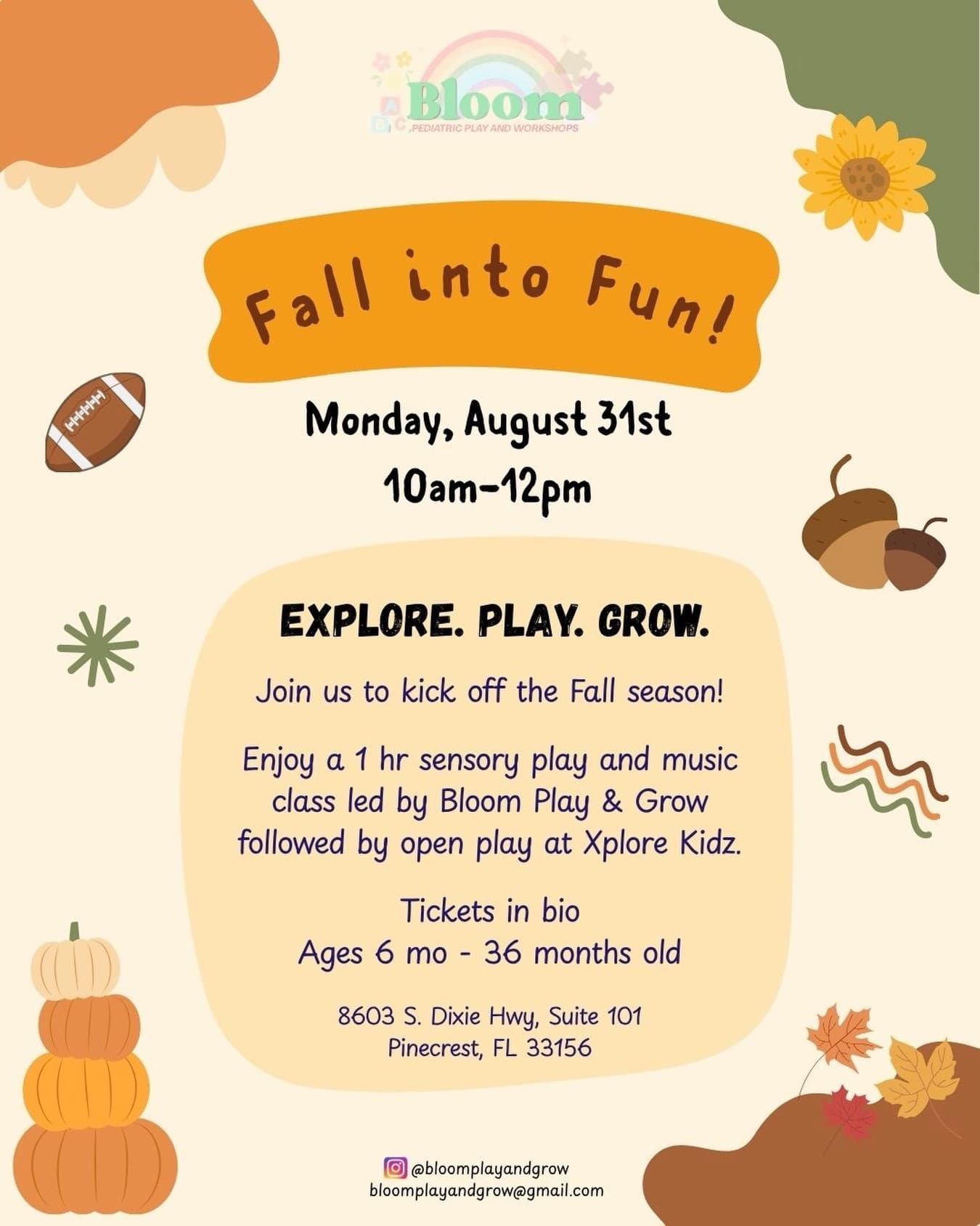 Fall into Fun with Bloom & Xplore Kidz!