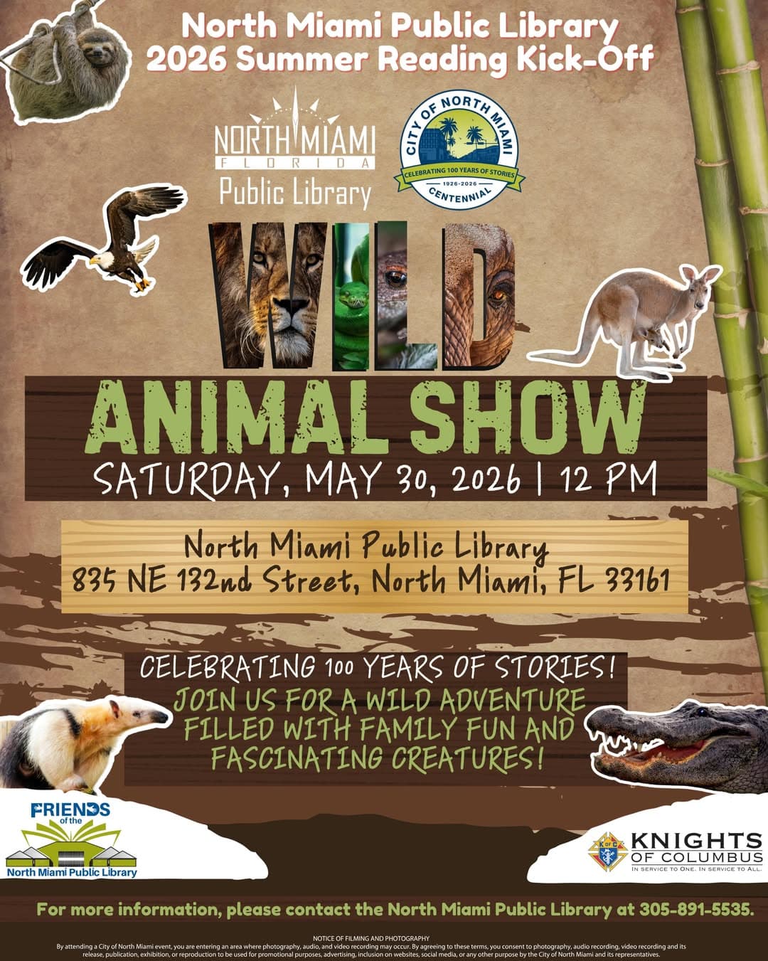 WILD Animal Show & Summer Reading Kick-Off