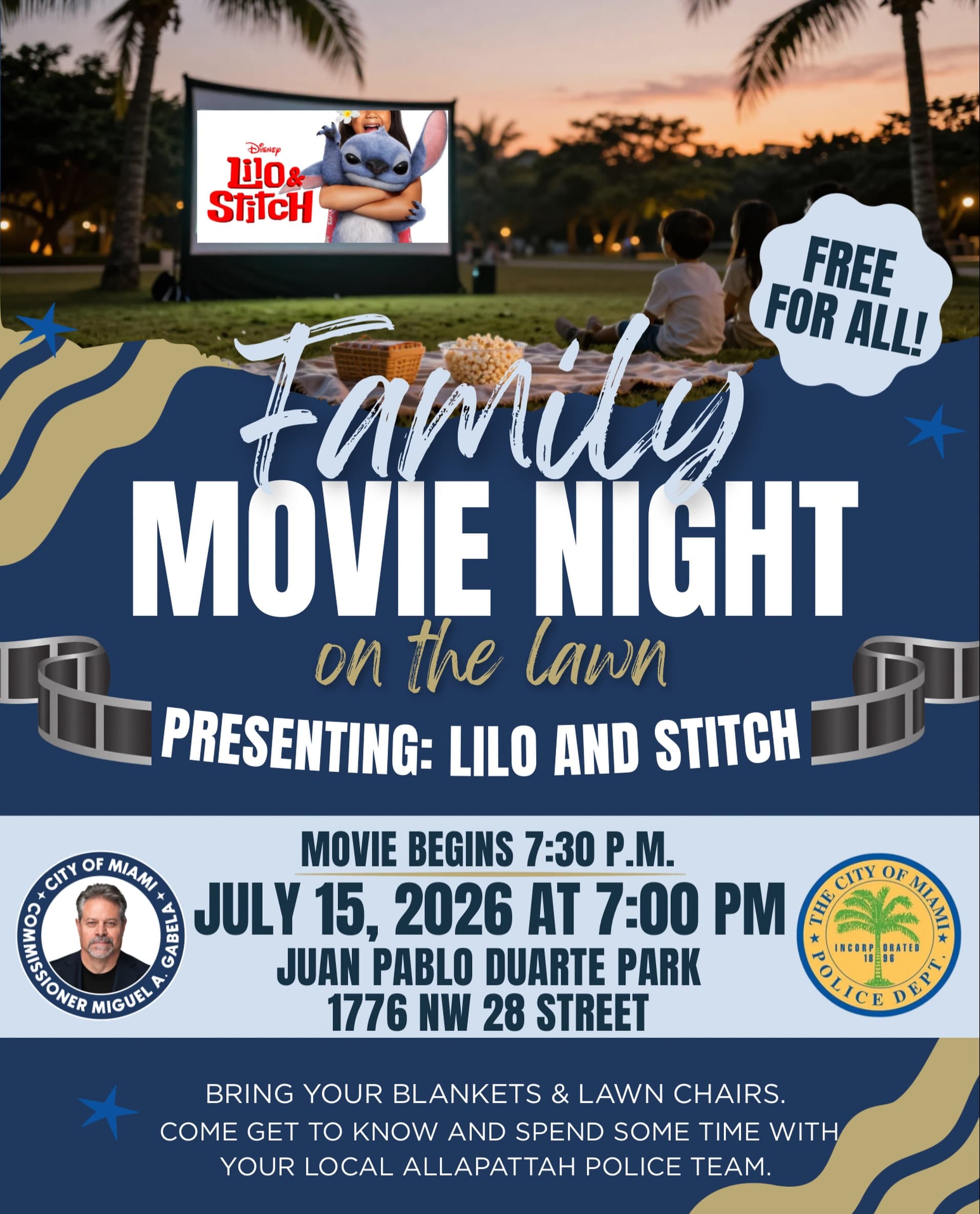 Family Movie Night on the Lawn: Lilo & Stitch