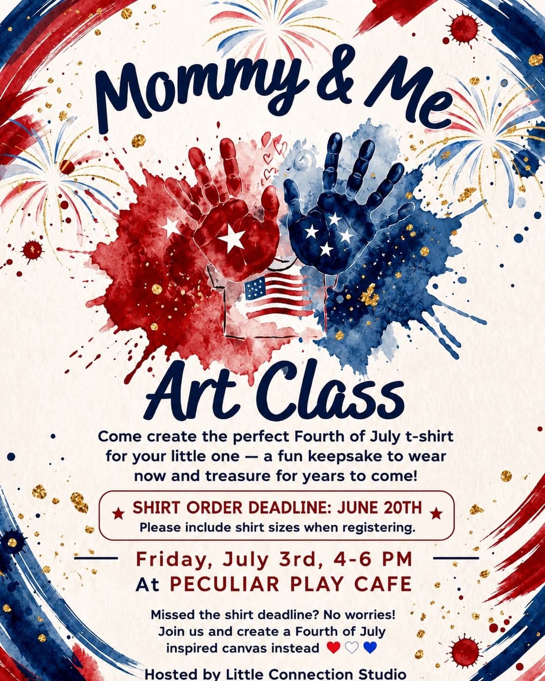 Mommy & Me Fourth of July Art Class