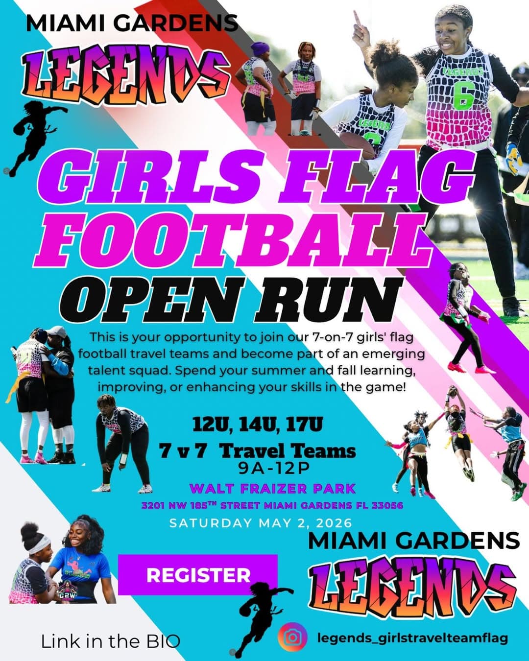 Girls Flag Football Open Run