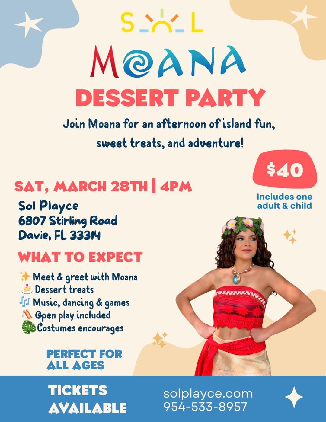 Moana Dessert Party