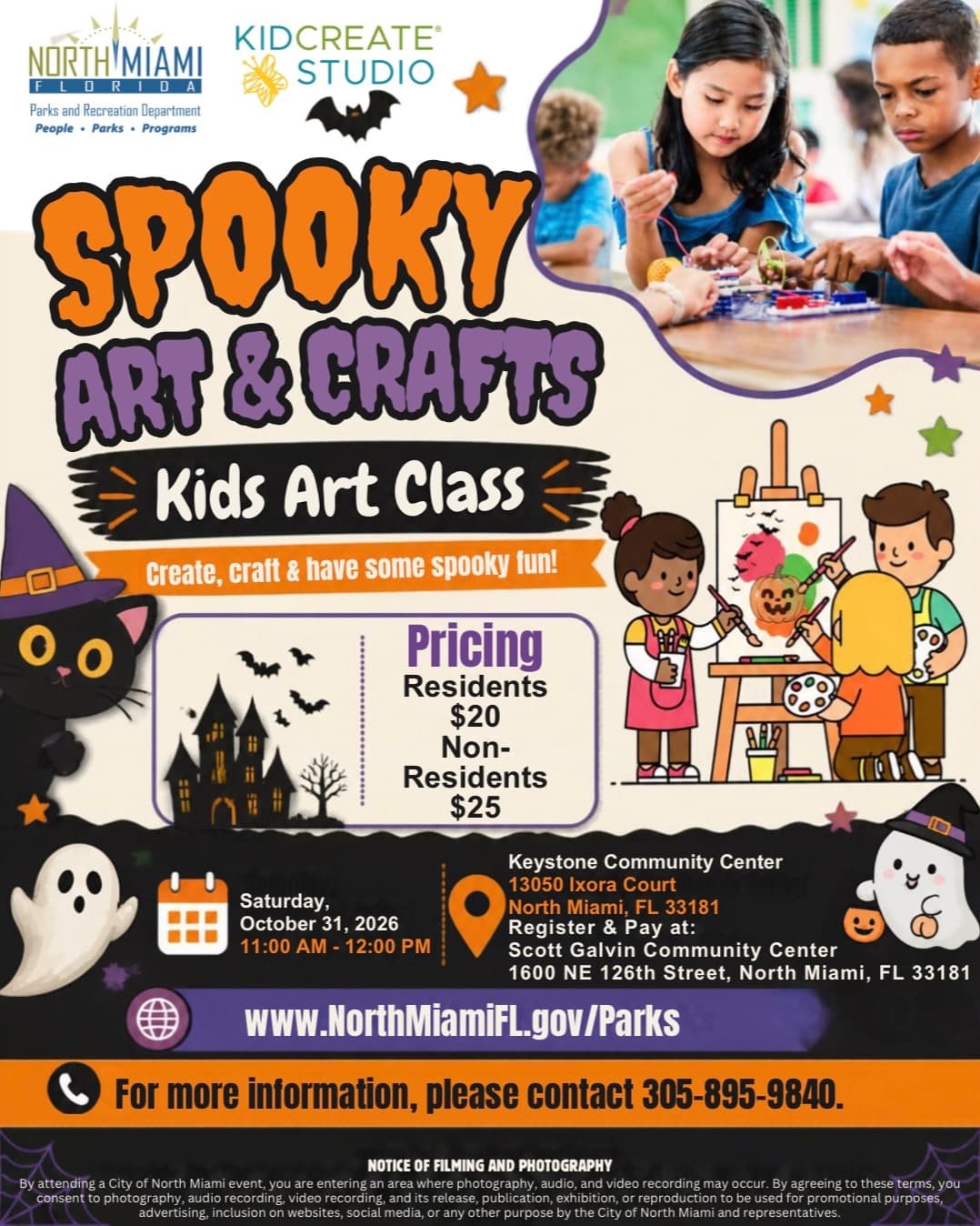 Spooky Art & Crafts Kids Art Class