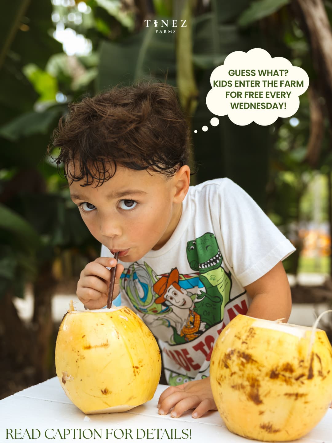 Kids Free Wednesdays at Tinez Farms