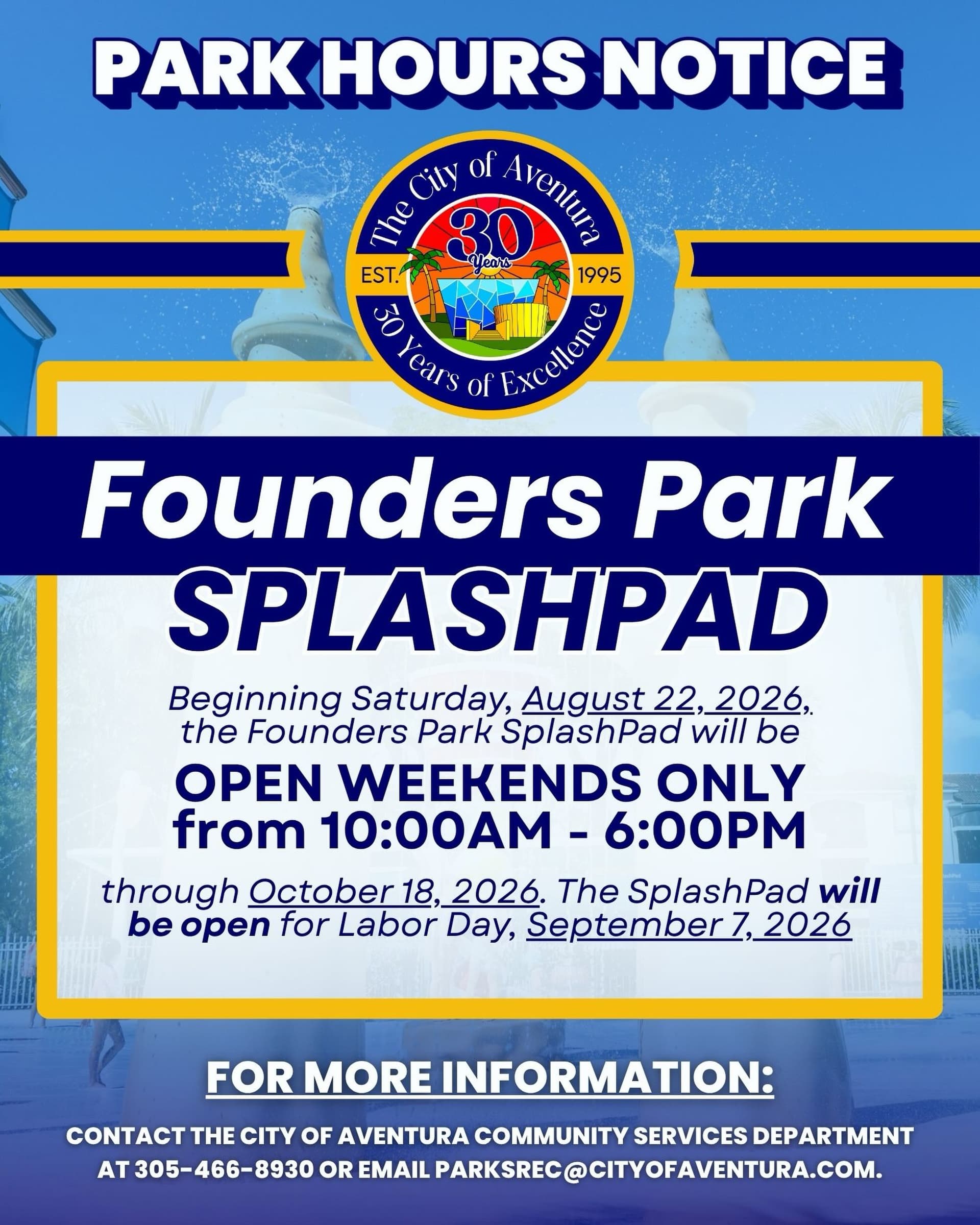 Founders Park SplashPad