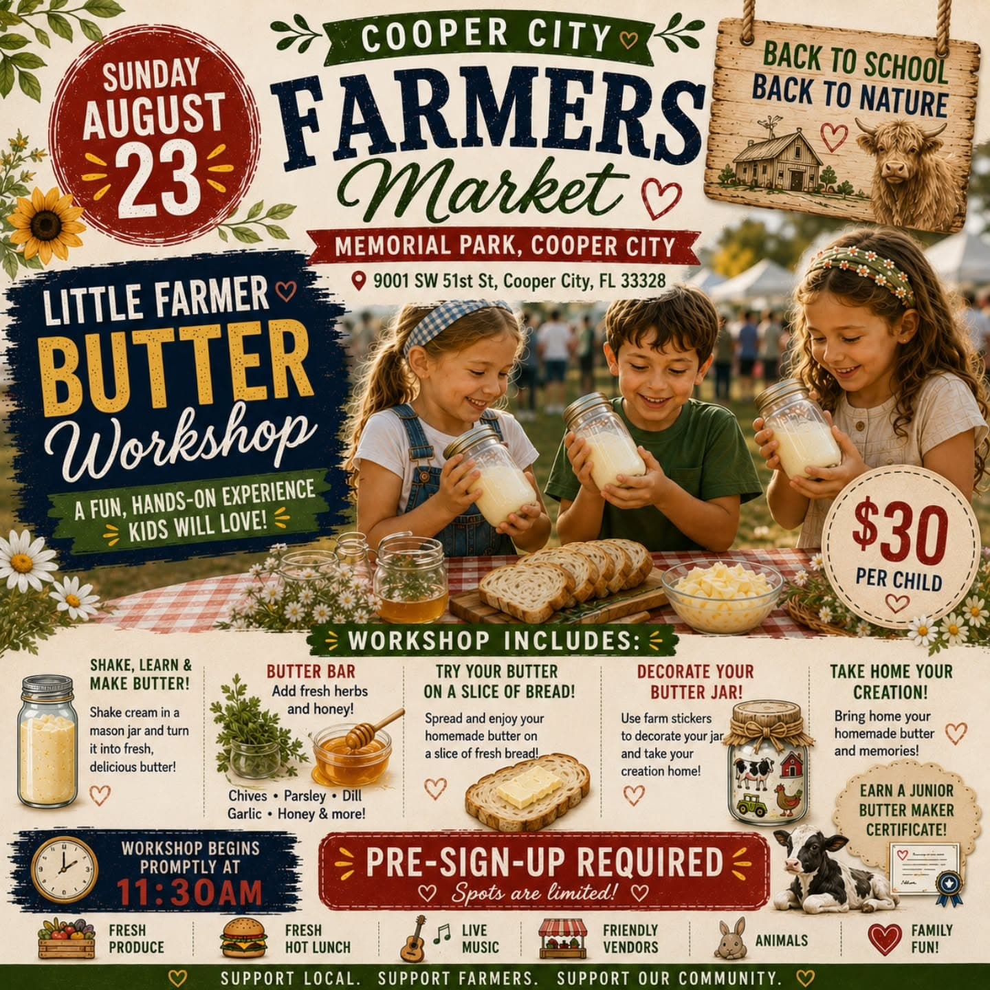 Make Your Own Butter in Cooper City