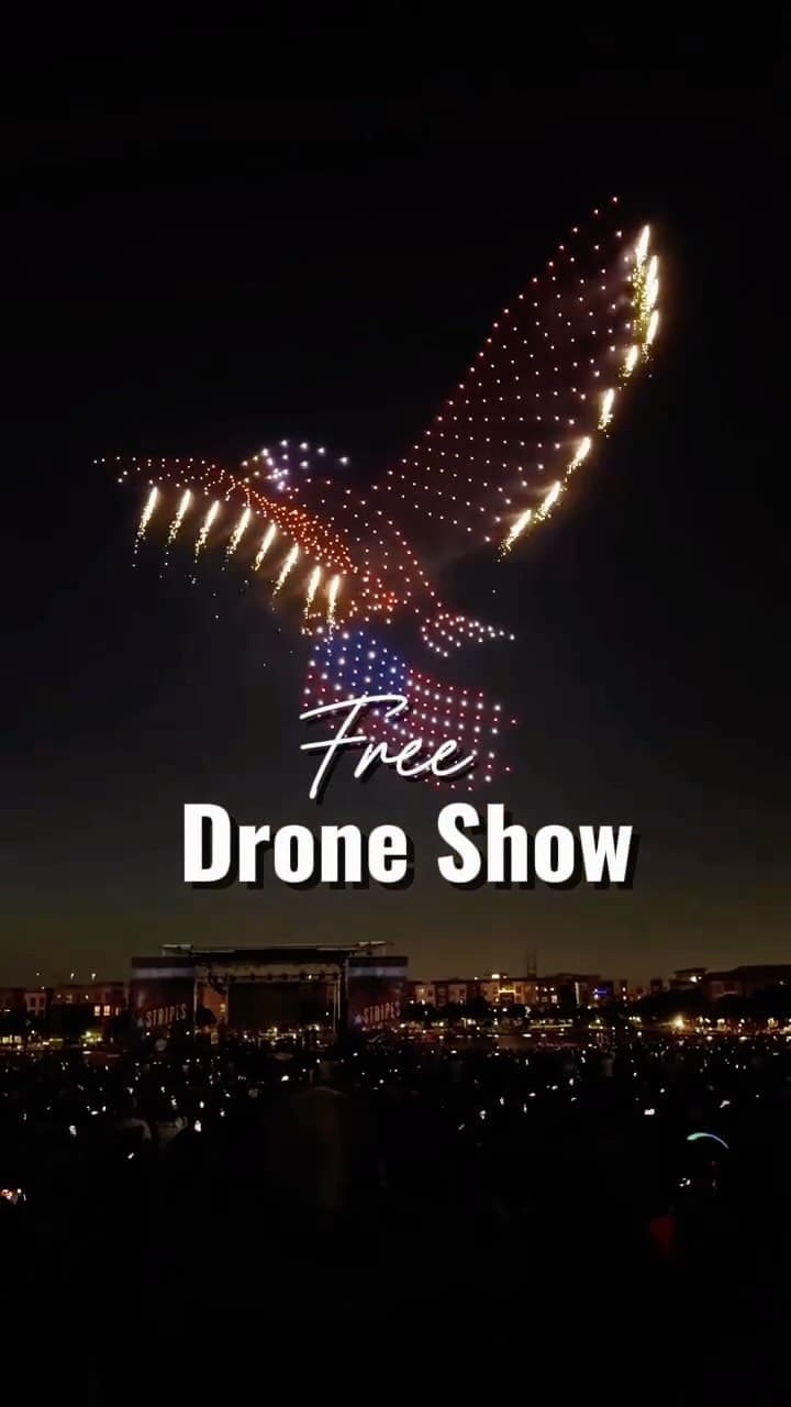 Drone Show + Fireworks at Hyundai Air & Sea Show