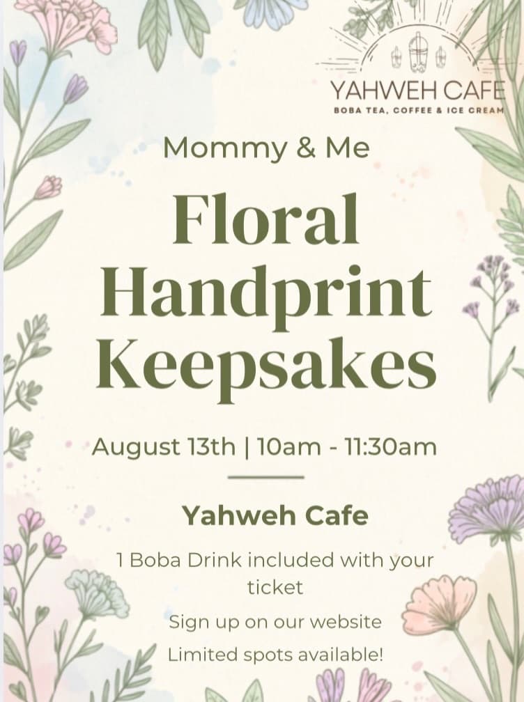 Mommy & Me Floral Handprint Keepsakes